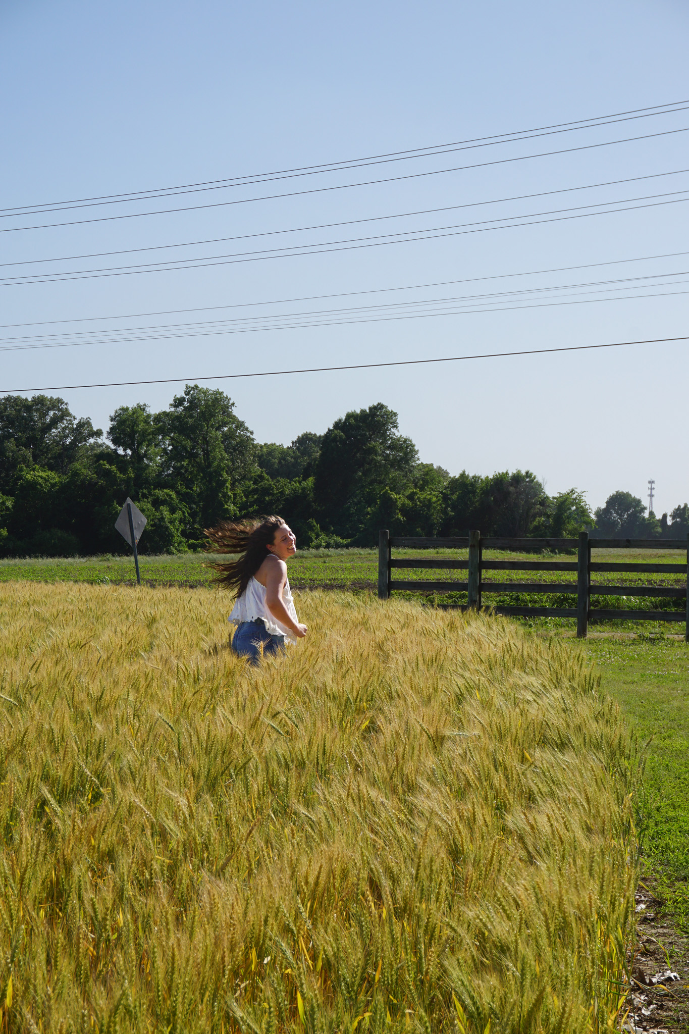 Josie Bryant is running through the Tennessee fields.
